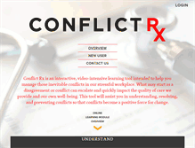 Tablet Screenshot of conflictrx.org